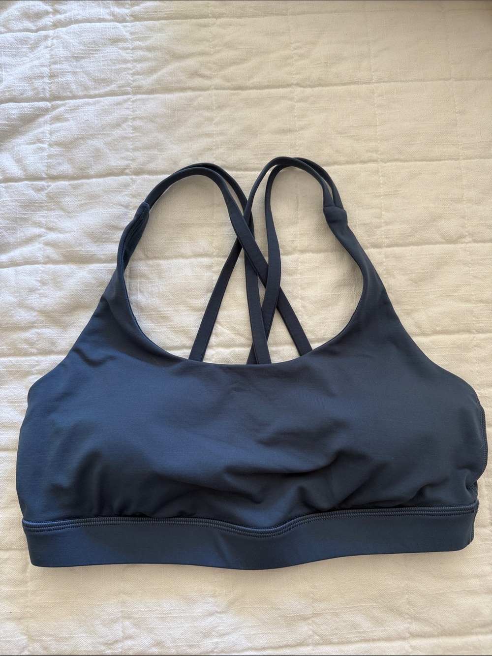 Lululemon athletica Energy Blue Double-Cross Sports Bra - size 6
